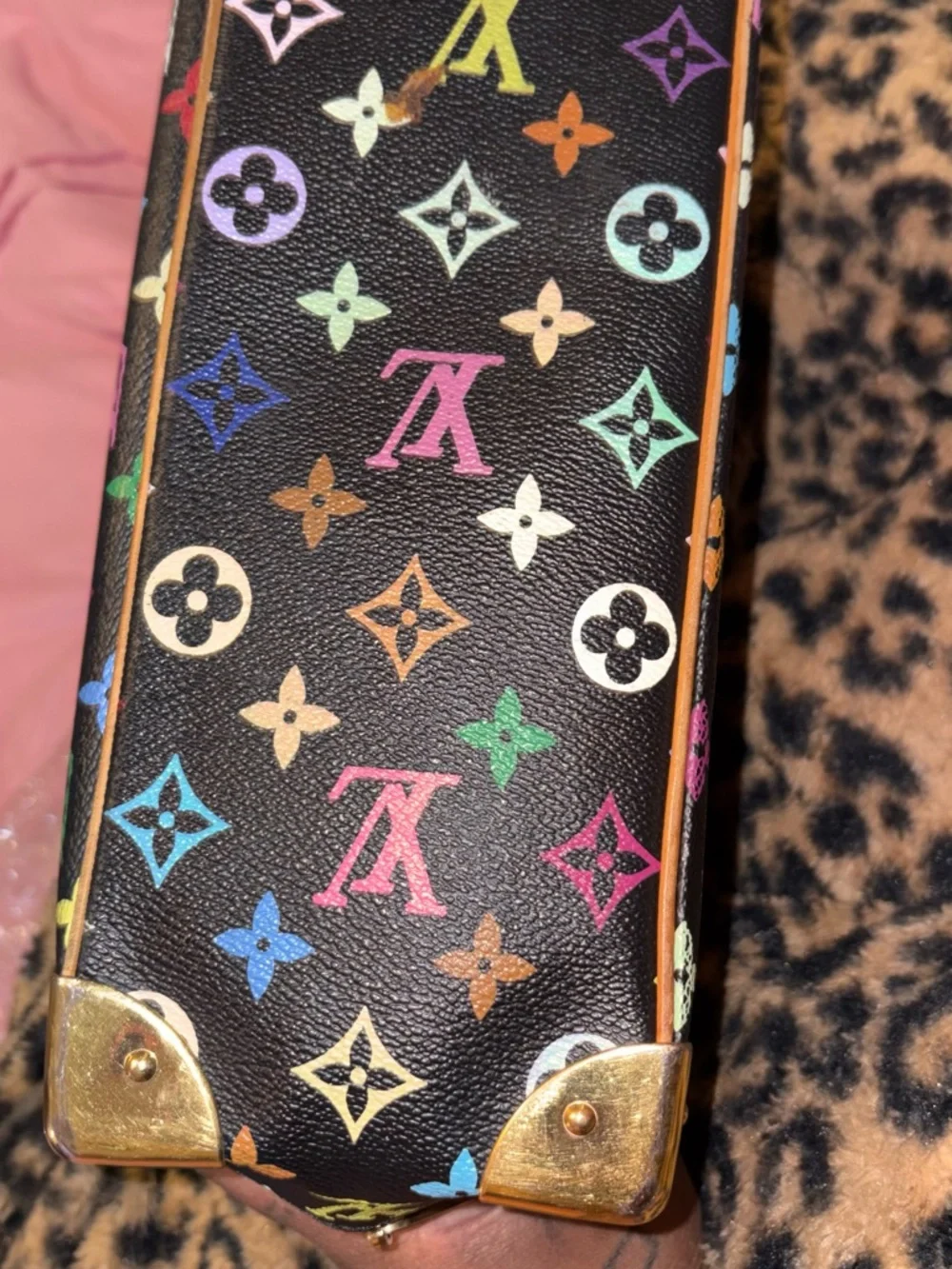 Louis Vuitton Black Multicolor Monogram Trouville - Picture 5 of 12